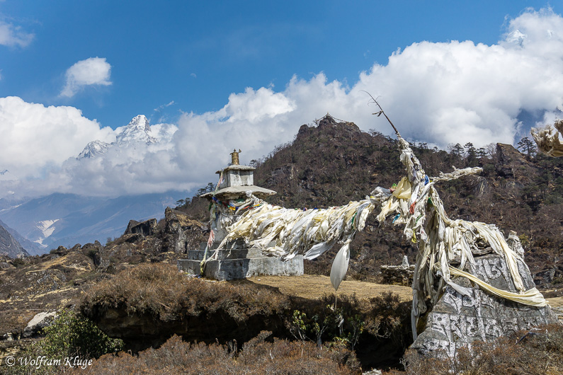 Stupe bei Kunde, Ama Dablam