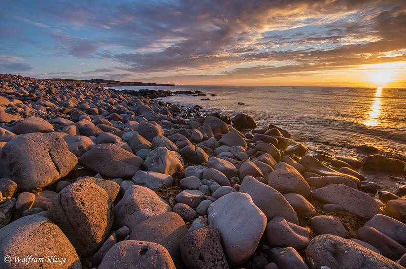 Sonnenuntergang am Polarmeer, Island