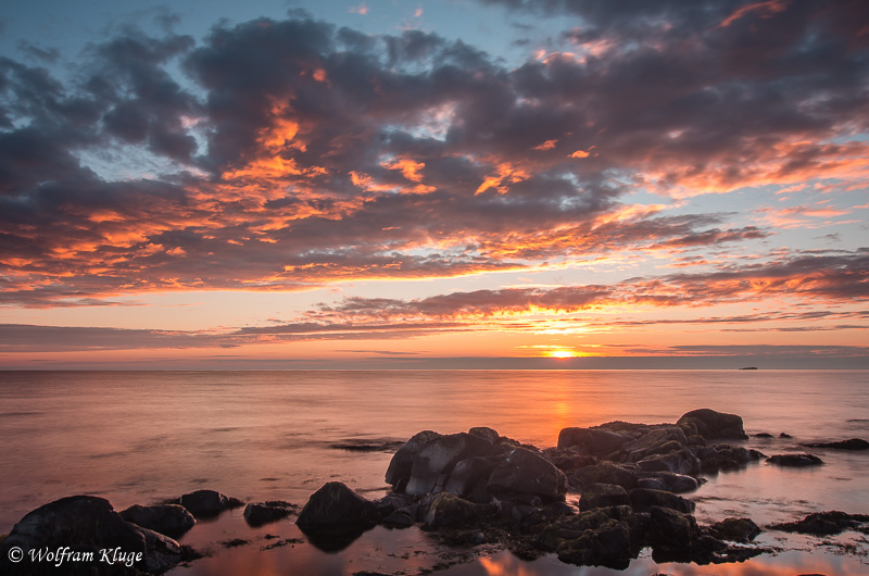 Sonnenuntergang am Polarmeer, Island