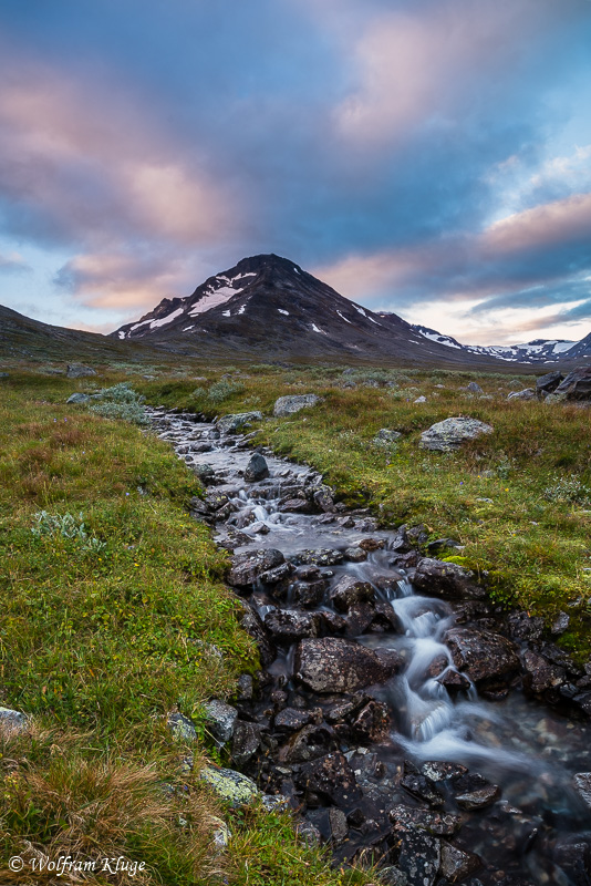 Sonnenaufgang im Visdalen, Norwegen