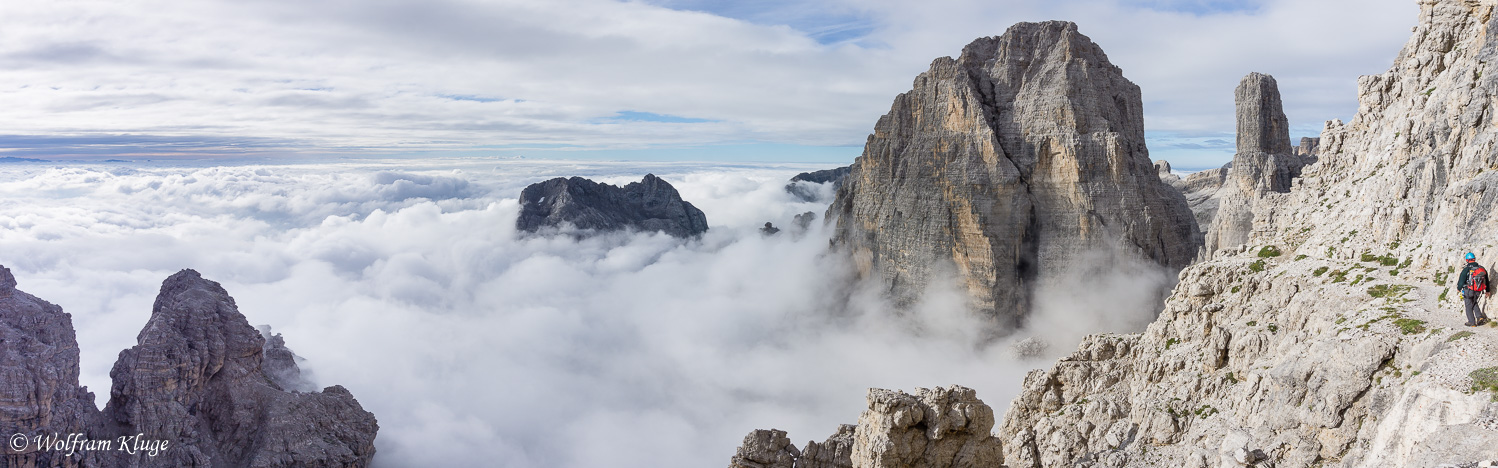 Bocchette Centrale Klettersteig, Brenta Massiv, Italien