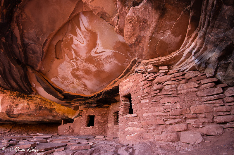 Fallen Roof Ruin in Road Canyon