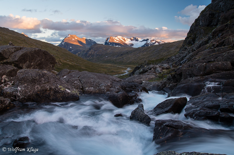 Sonnenuntergang am Hellerfossen