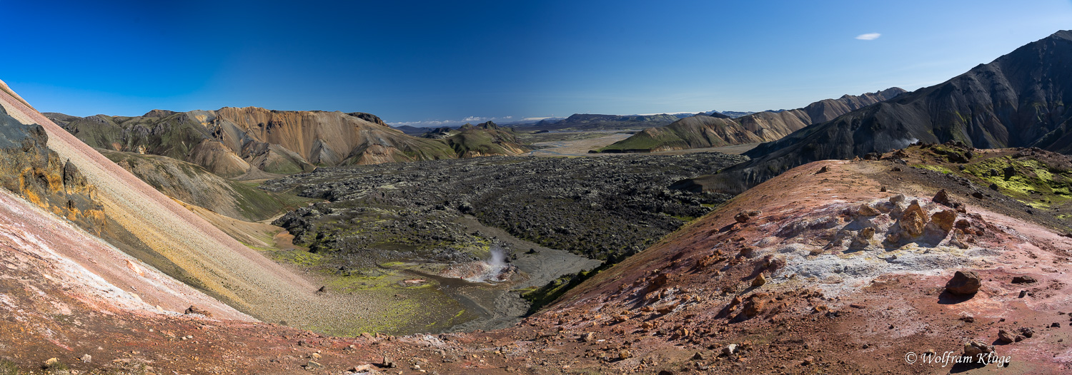 Das Lavafeld von Landmannalaugar